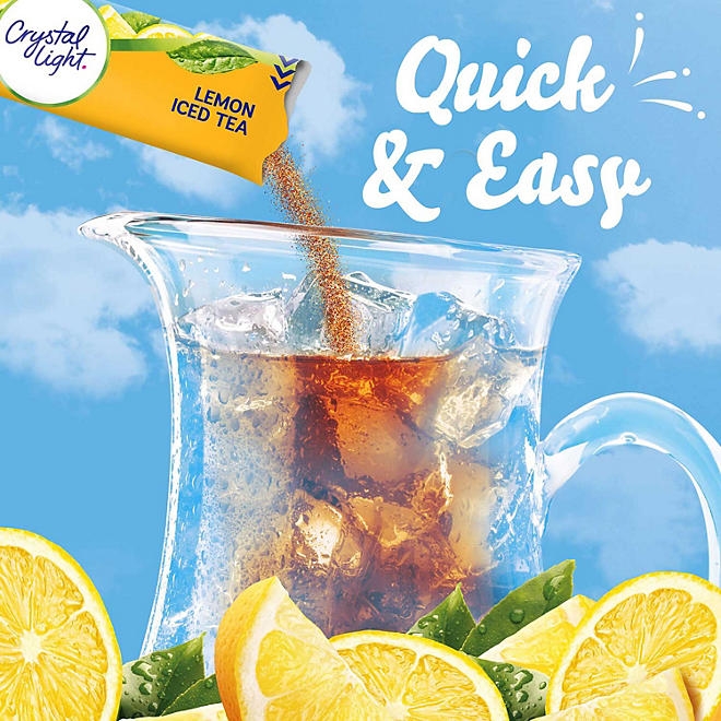 Crystal Light Lemon Iced Tea Naturally Flavored Powdered Drink Mix 16 pk. - Image 7