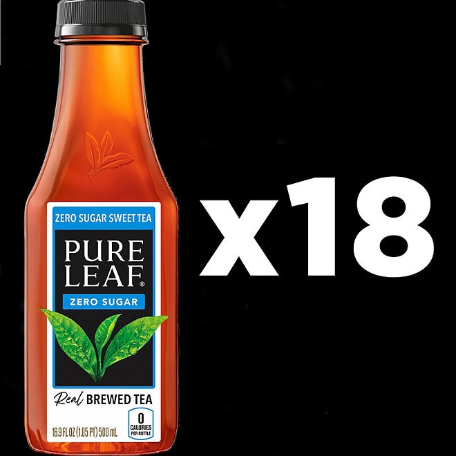 Pure Leaf Zero Sugar Real Brewed Tea Sweet Tea, 16.9 fl. oz., 18 pk. - Image 4