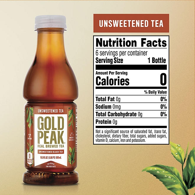 Gold Peak Unsweetened Tea 16.9 fl. oz., 18 pk. - Image 3