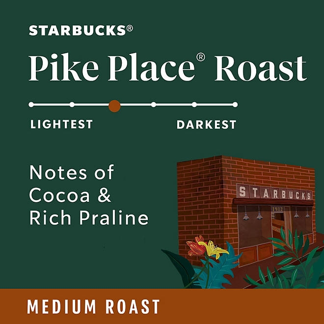 Starbucks Medium Roast K-Cup Coffee Pods, Pike Place, 72 ct. - Image 4