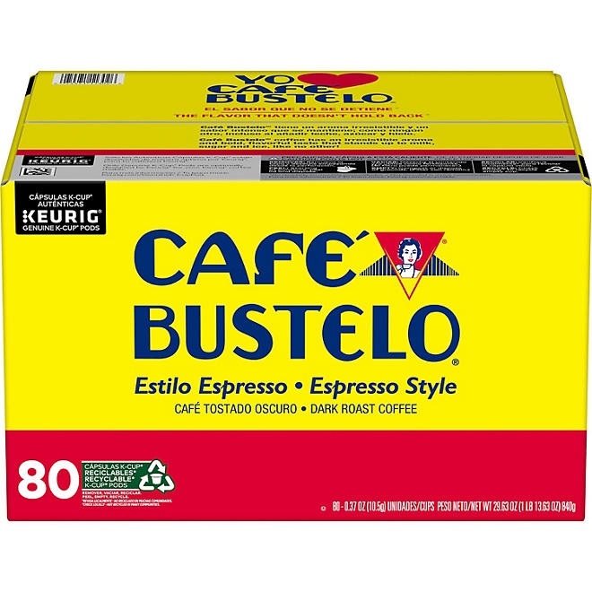Café Bustelo Coffee Espresso Style K-Cups, Dark Roast, 80 ct. - Image 2