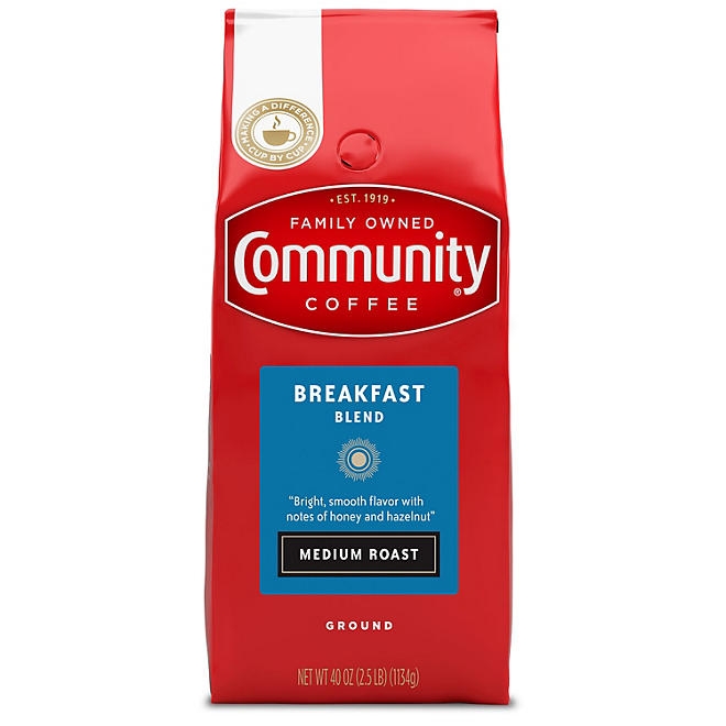 Community Coffee Breakfast Blend Ground Coffee, 40 oz. - Image 2