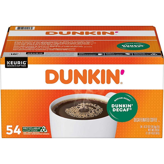 Dunkin' Donuts Decaf Coffee K-Cups, Medium Roast, 54 ct. - Image 2