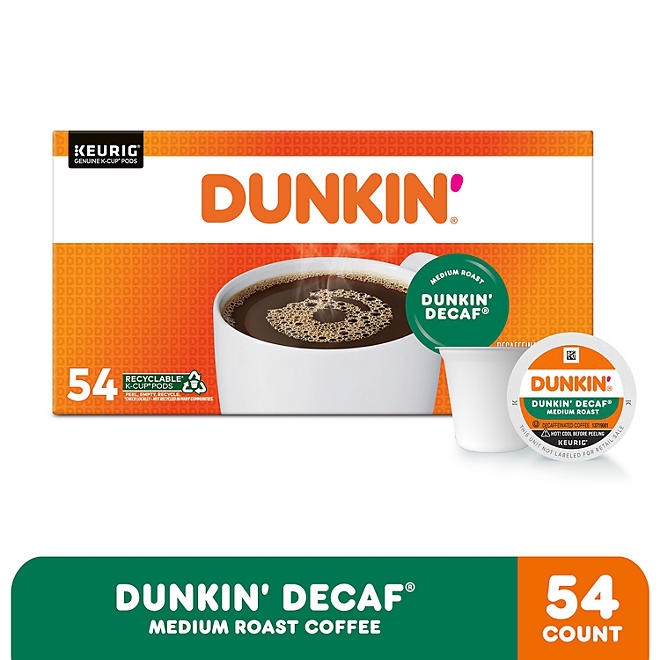 Dunkin' Donuts Decaf Coffee K-Cups, Medium Roast, 54 ct. - Image 3