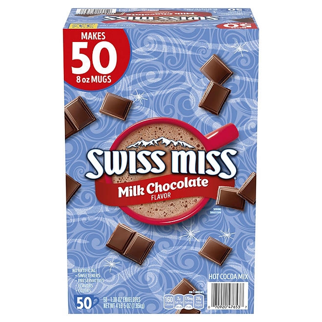 Swiss Miss Milk Chocolate Hot Cocoa Mix Packets, 50 ct. - Image 2
