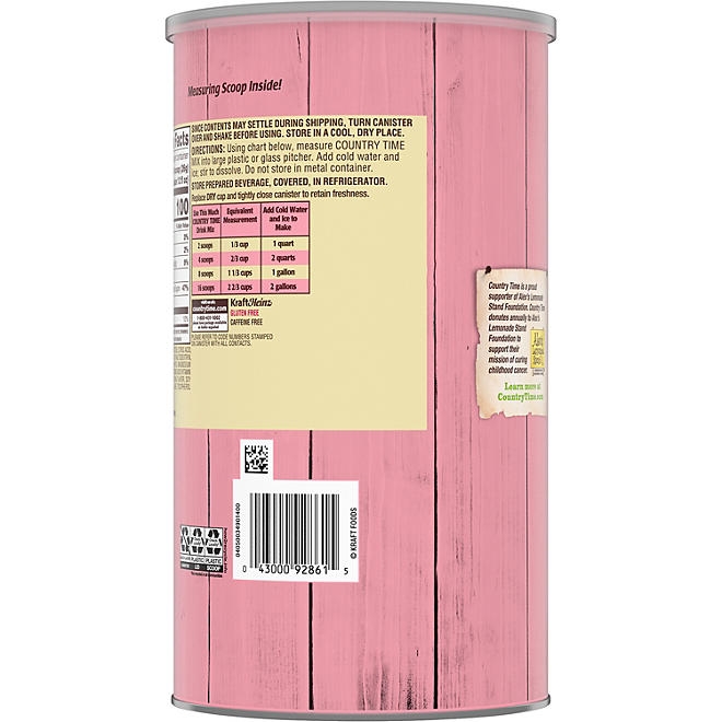 Country Time Pink Lemonade Naturally Flavored Powdered Drink Mix, 5.16 lbs. - Image 5