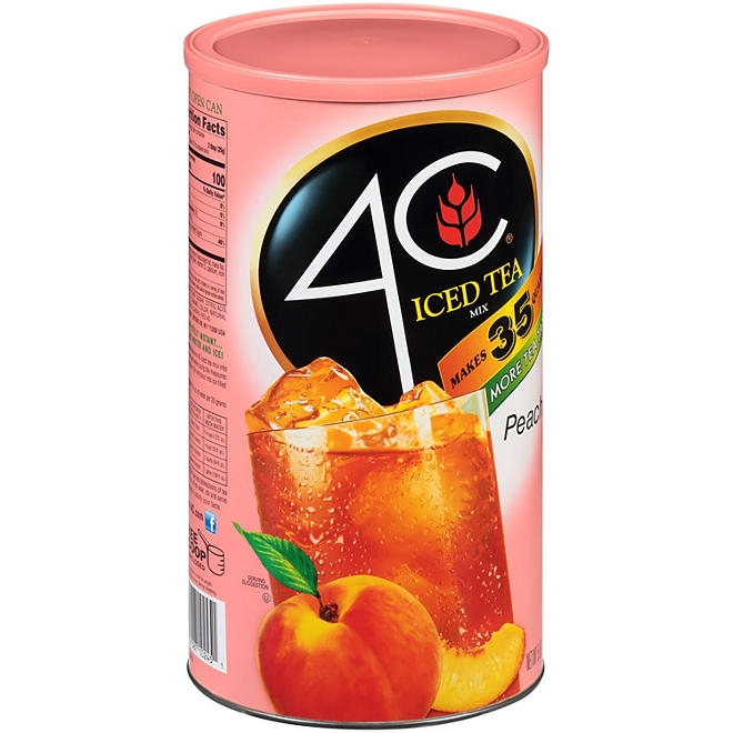 4C Peach Iced Tea Mix, 82.6 oz. - Image 4