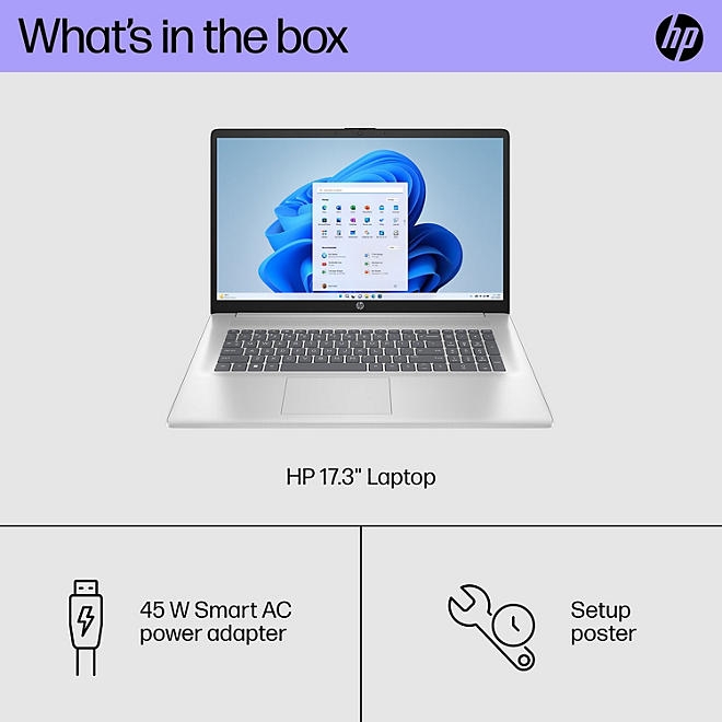 HP 17.3" Windows Laptop - Full HD IPS Screen - Intel Core i7 - 16GB RAM - 512GB SSD - 2-Year HP Care Pack Warranty with 2-Year Accidental Damage Protection - Image 9