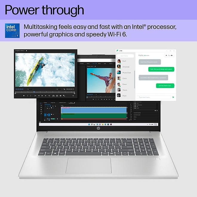 HP 17.3" FHD Windows 11 Laptop | Intel Core 7 | 16GB RAM | 512GB SSD | 2-Yr HP Care Pack w/Accidental Damage Protection - Image 6