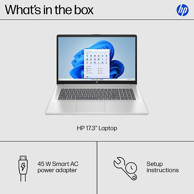 HP 17.3" FHD Windows 11 Laptop | Intel Core 7 | 16GB RAM | 512GB SSD | 2-Yr HP Care Pack w/Accidental Damage Protection - Image 10