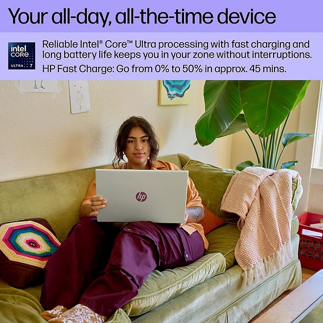 HP 15.6" FHD Windows Laptop | Intel Core Ultra 7 | 16GB RAM | 1TB SSD | 2-Year HP Care Pack Warranty w/ Accidental Damage Protection - Image 6