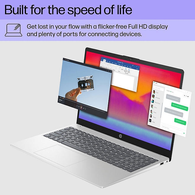 HP 15.6" FHD Windows Laptop | Intel Core Ultra 7 | 16GB RAM | 1TB SSD | 2-Year HP Care Pack Warranty w/ Accidental Damage Protection - Image 8