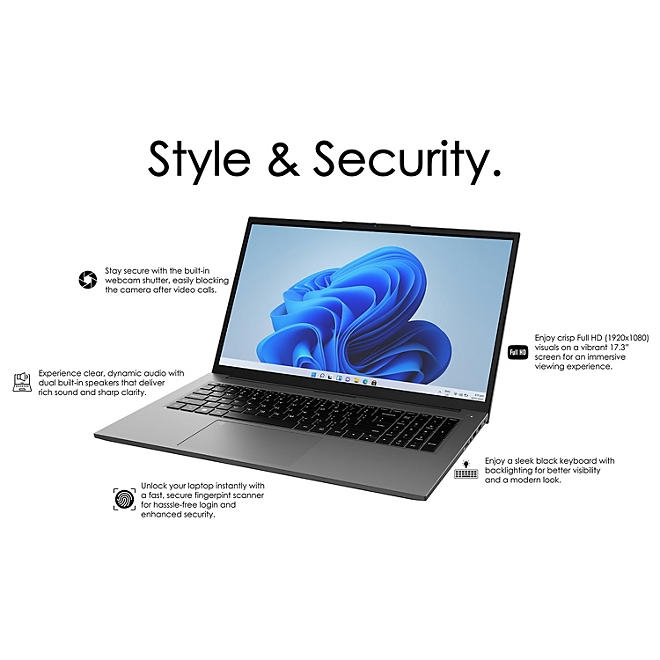 Gateway 17.3" FHD IPS Window Laptop | AMD Ryzen 7 | 16GB RAM | 1TB SSD | 2-Year Limited Warranty - Image 5