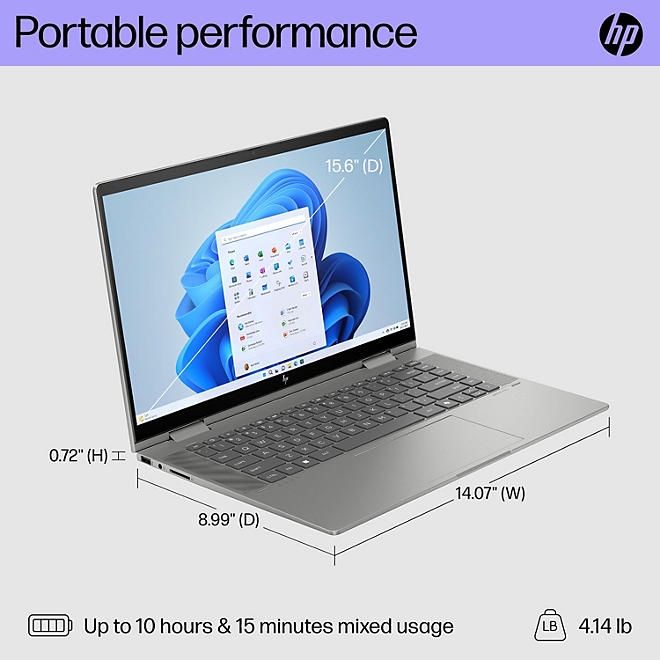 HP ENVY X360 15.6" FHD Convertible Touchscreen Windows Laptop | 16GB RAM | 1TB SSD | 2-Yr Warranty + 2-Yr Accidental Damage Protection - Image 6