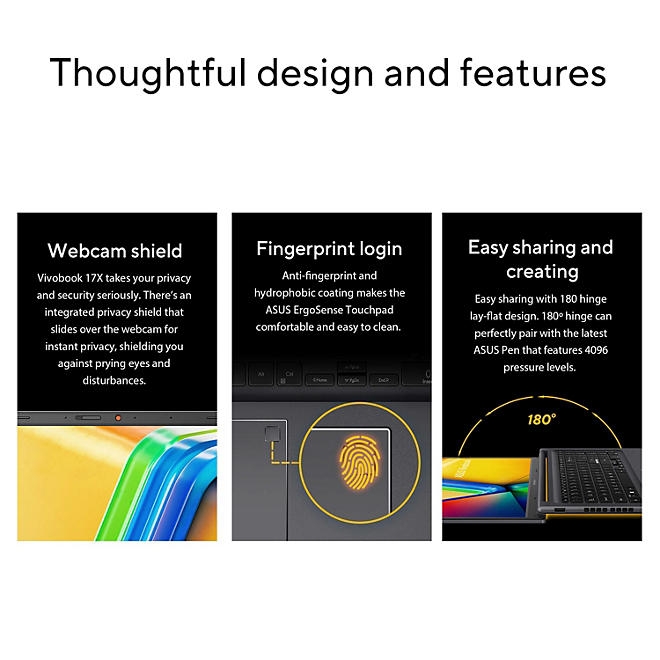 ASUS Vivobook 17X Laptop - 17.3" FHD Display - Intel Core i9-13900H - 16GB RAM - 1TB SSD - Windows 11 Home - Image 10