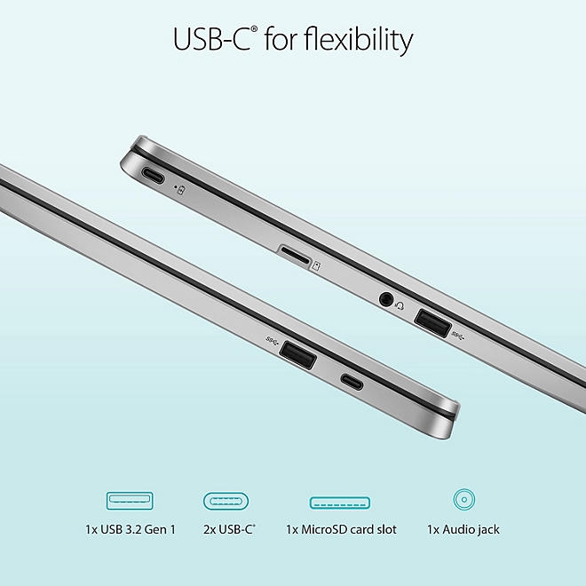 ASUS 14" Chromebook | Intel® Celeron® Processor | 4GB RAM | 64GB Storage | Chrome OS | 2-Year Warranty + 1-Year Accidental Damage Protection - Image 8
