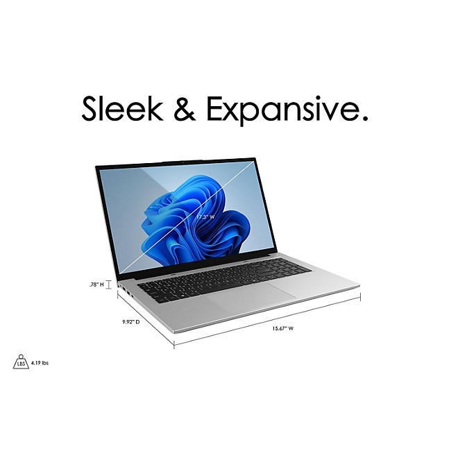 Gateway 17.3" FHD Windows 11 Laptop | Intel Processor | 4GB RAM | 128GB eMMC | 1-Year M365 Subscription | 2-Year Limited Warranty - Image 4