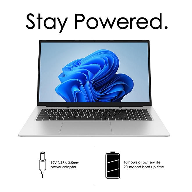 Gateway 17.3" FHD Windows 11 Laptop | Intel Processor | 4GB RAM | 128GB eMMC | 1-Year M365 Subscription | 2-Year Limited Warranty - Image 7