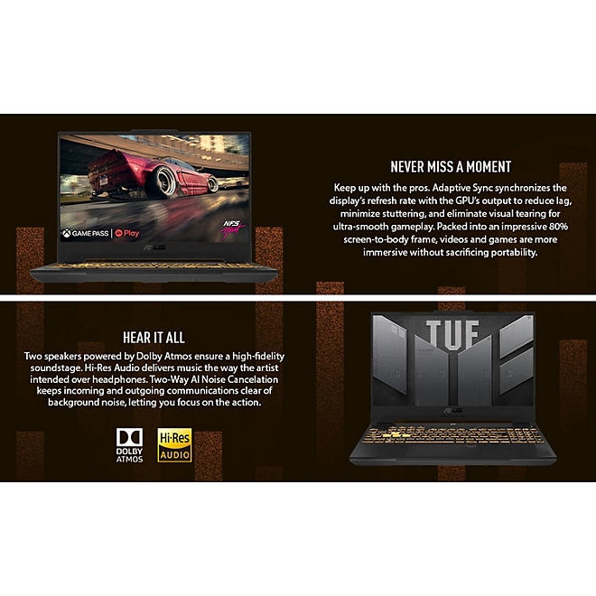 ASUS TUF Gaming F15 Laptop - 15.6" FHD 144Hz Display - Intel® Core&trade i5-12500H - 8GB RAM - 512GB Storage - NVIDIA® GeForce RTX&trade 3050 - Windows 11 - FX507ZC-RS51 - Image 8