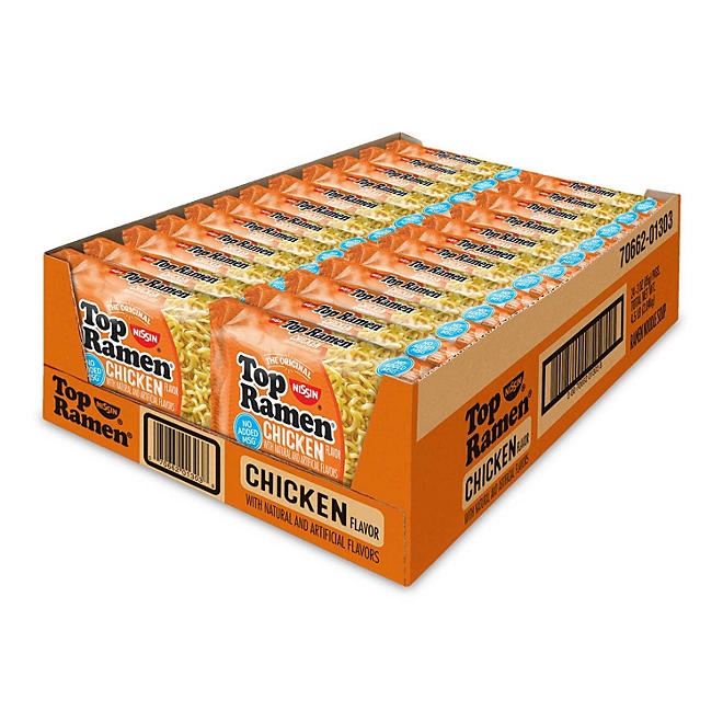 Nissin Top Ramen Chicken Noodle Soup, 3 oz., 24 pk. - Image 2