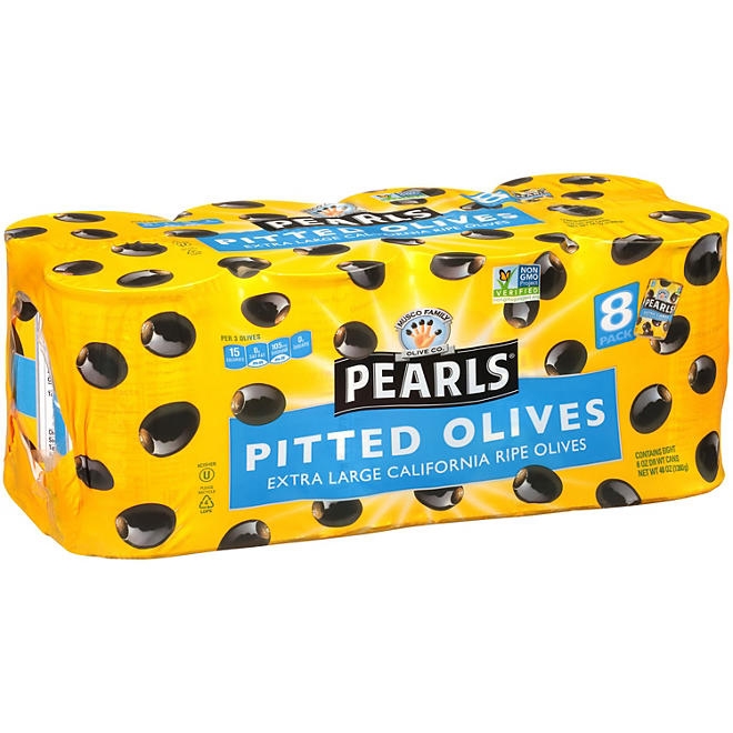 Pearls Extra-Large Pitted Olives, 6 oz., 8 pk. - Image 3
