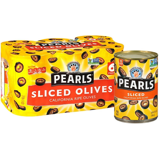 Pearls Sliced Olives, 6.5 oz., 6 pk. - Image 5