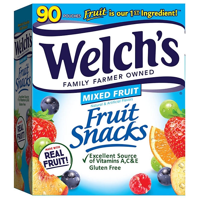 Welch's Mixed Fruit Fruit Snack, 0.8 oz, 90 pk. - Image 2