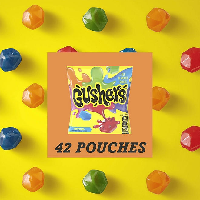Gushers Strawberry & Tropical Variety Pack Snacks, 0.8 oz., 42 pk. - Image 5