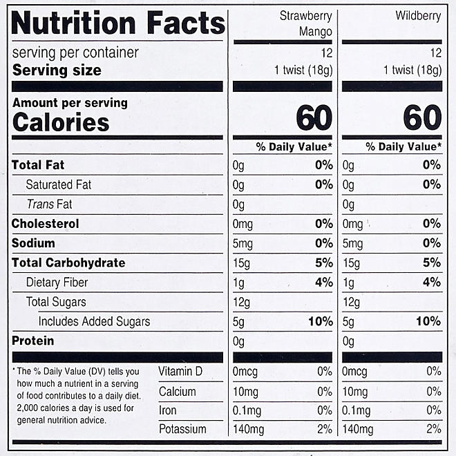 Member's Mark Organic Fruit Twist, Variety Pack, 0.63 oz., 24 pk. - Image 3