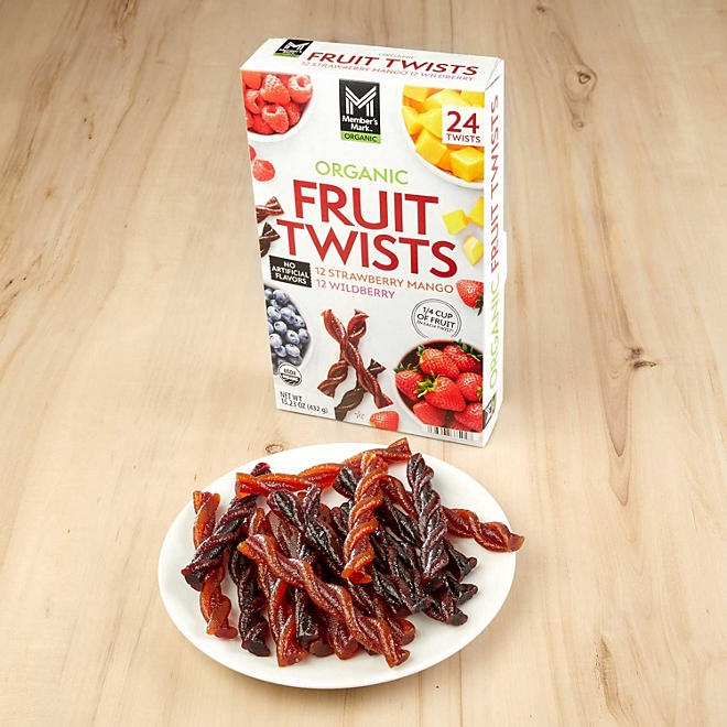 Member's Mark Organic Fruit Twist, Variety Pack, 0.63 oz., 24 pk. - Image 7