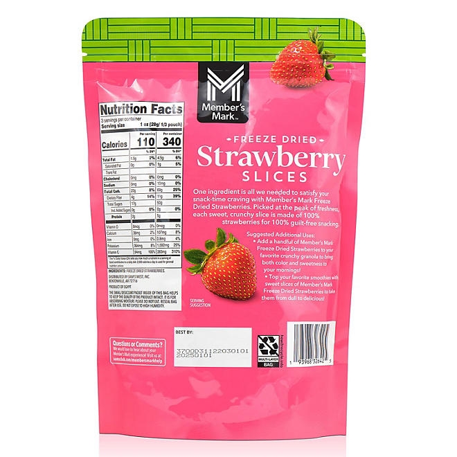 Member's Mark Freeze Dried Strawberry Slices, 3 oz. - Image 3
