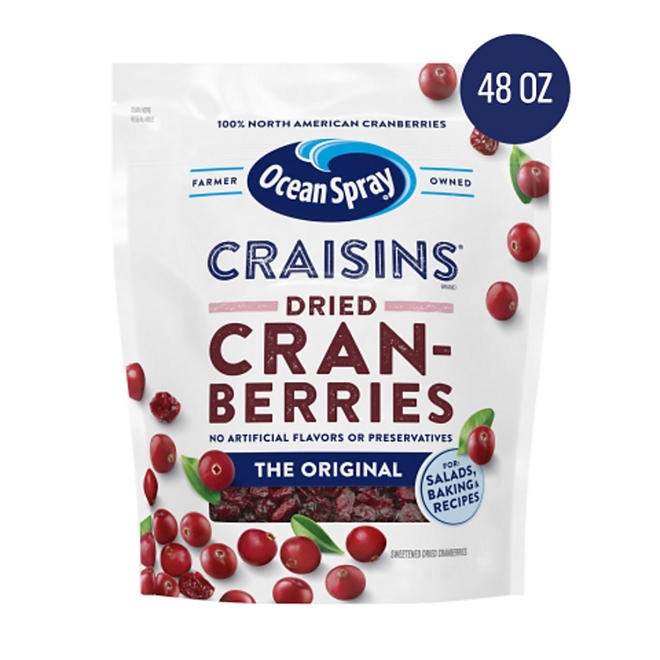 Ocean Spray Craisins, Original Dried Cranberries, 48 oz. - Image 2