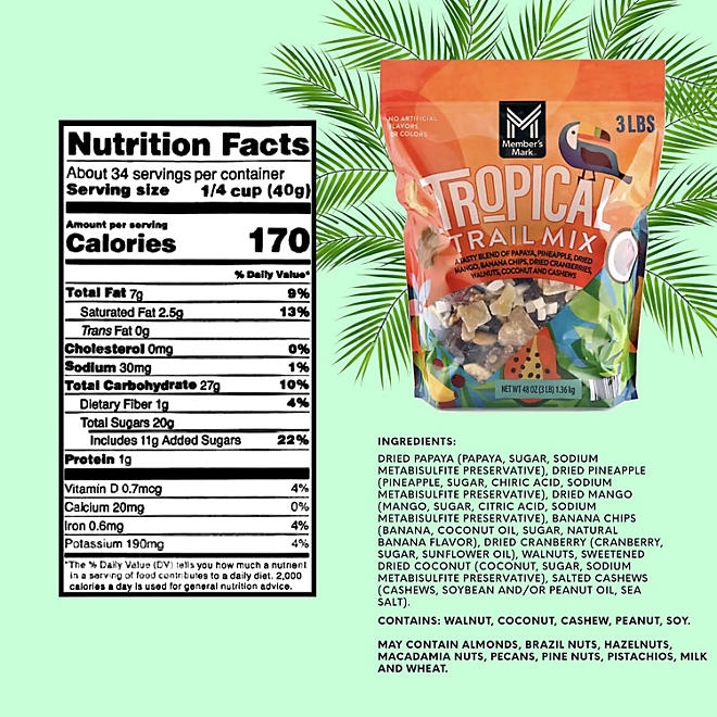 Member's Mark Tropical Trail Mix, 48 oz. - Image 3