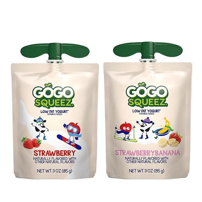 GoGo Squeez Yogurtz Strawberry & Strawberry Banana, 24 pk. - Image 4