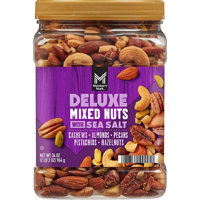 Member's Mark Deluxe Mixed Nuts with Sea Salt, 34 oz. - Image 2