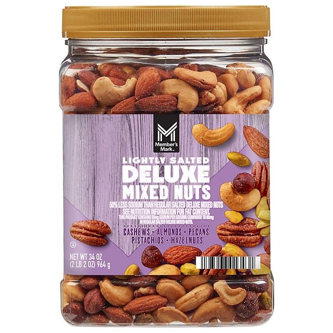 Member's Mark Lightly Salted Deluxe Mixed Nuts, 34 oz. - Image 2