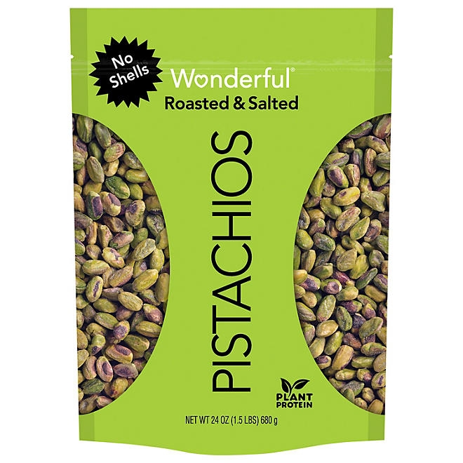 Wonderful Shelled Roasted Salted Pistachios, 24 oz. - Image 2