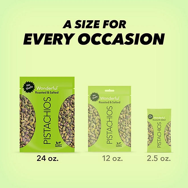 Wonderful Shelled Roasted Salted Pistachios, 24 oz. - Image 4