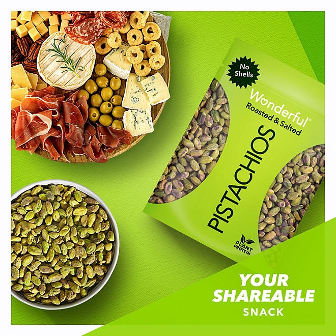 Wonderful Shelled Roasted Salted Pistachios, 24 oz. - Image 6