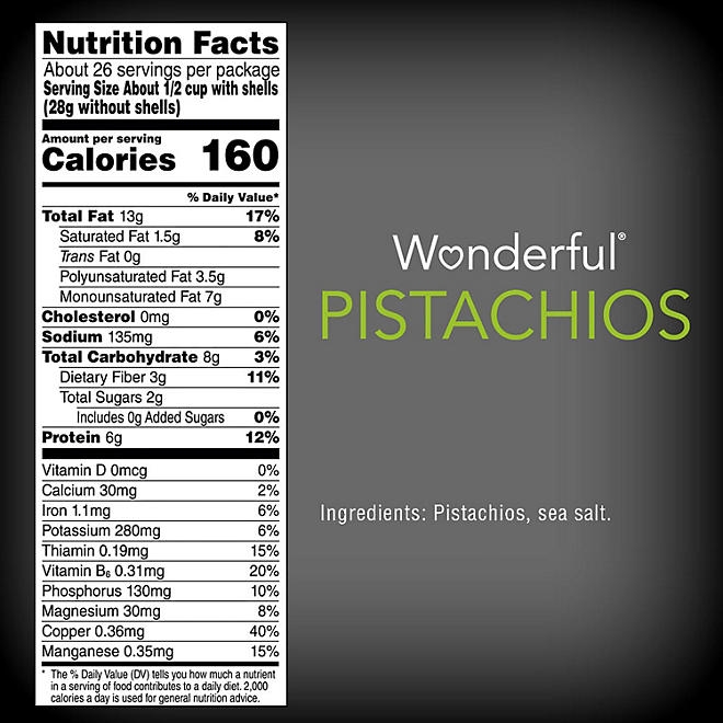 Wonderful Roasted & Salted Pistachios, 48 oz. - Image 3