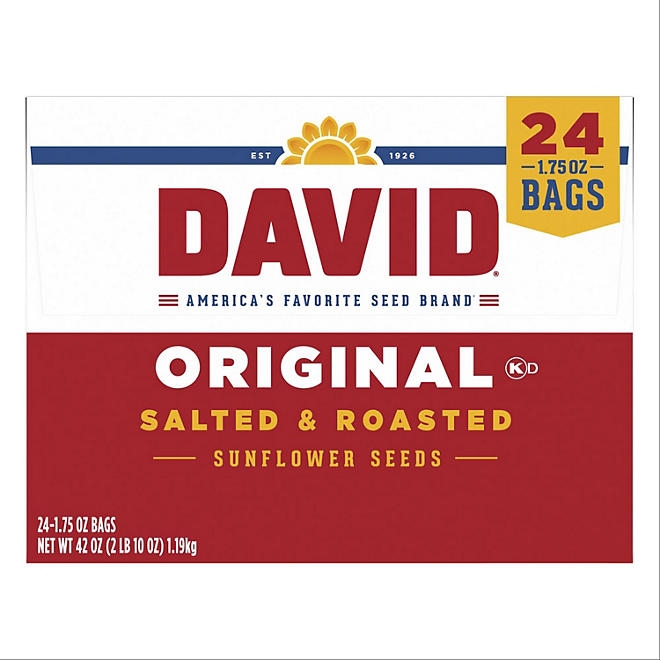 David Original Sunflower Seeds, 1.75 oz., 24 pk. - Image 9