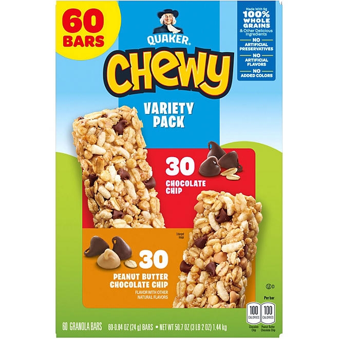 Quaker Chewy Granola Bar, Variety Pack, 60 ct. - Image 4