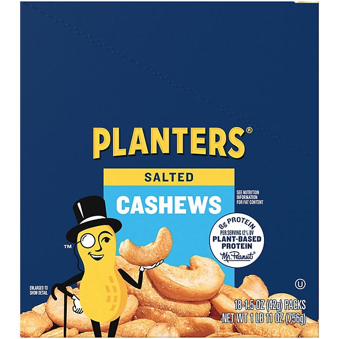 Planters Salted Cashews, 1.5 oz., 18 pk. - Image 2
