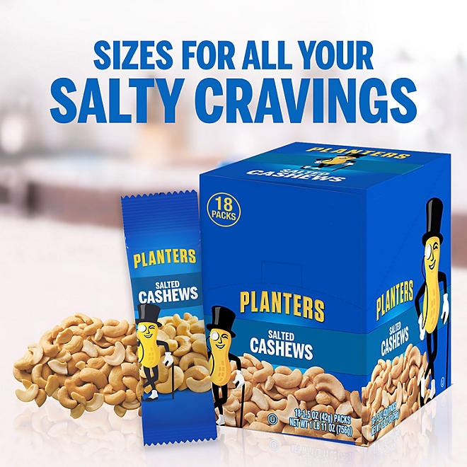Planters Salted Cashews, 1.5 oz., 18 pk. - Image 6