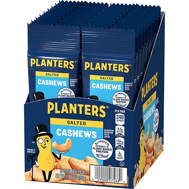 Planters Salted Cashews, 1.5 oz., 18 pk. - Image 11