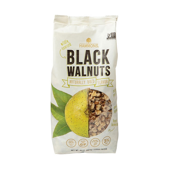 Hammons Shelled American Fancy Large Black Walnuts, 20 oz. - Image 2