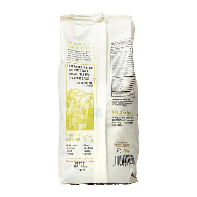 Hammons Shelled American Fancy Large Black Walnuts, 20 oz. - Image 10