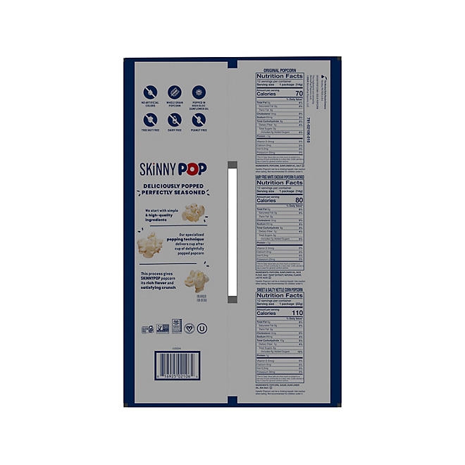 SkinnyPop Variety Snack Pack Popcorn, 0.5 oz., 36 pk. - Image 5