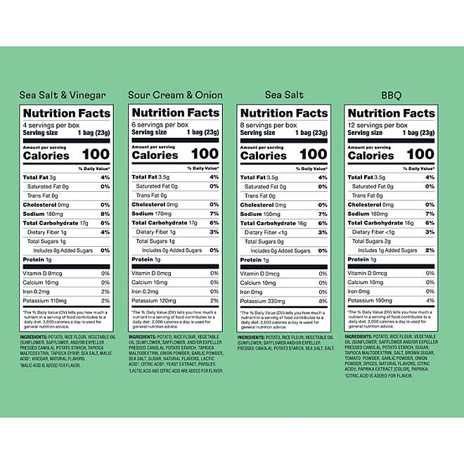 Popchips Variety Pack Chips, 0.8 oz., 30 pk. - Image 3