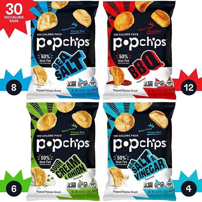 Popchips Variety Pack Chips, 0.8 oz., 30 pk. - Image 4